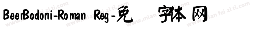 BeerBodoni-Roman Reg字体转换